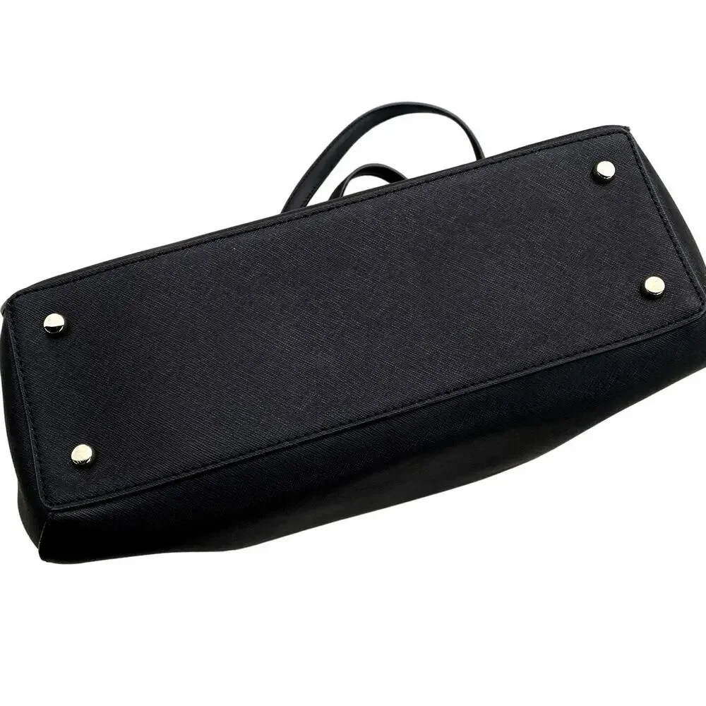 Kate Spade New York Cedar Street Leather Elissa Shoulder Tote Bag Black Small - Picture 14 of 16